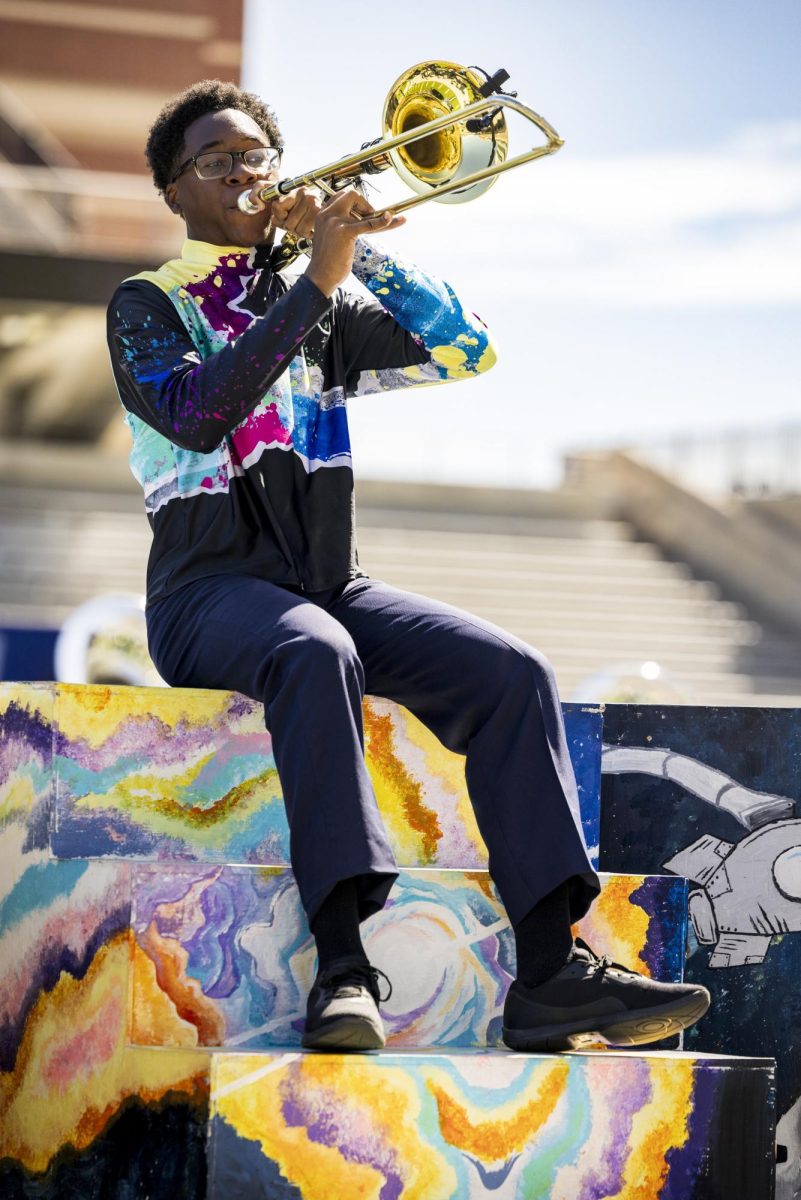 Sliding Into the Spotlight: Senior Trombone Player shines in Band, Jazz, Orchestra